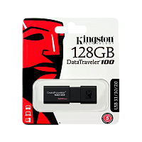 Флеш-накопитель Kingston DataTraveler 100 G3 128GB USB3.0 пластик черный 