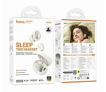 Наушники внутриканальные HOCO EW200 bluetooth 5.3 с микр. молочный