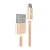 Кабель HOCO X2 USB (m)-Type-C (m) 1.0м 2.1A нейлон золотой (1/30/300)