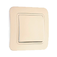 Выключатель Makel Lillium 1-клав.10A пластик кремовый 70201 (1/12)