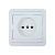 Розетка Makel Mimoza 1гн. 16A керамика белый 12002 (1/12)