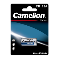 Батарейка Camelion CR123A BL1 Lithium 3V (1/10/200) 