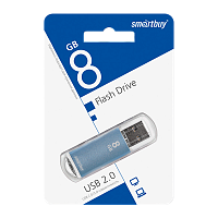 Флеш-накопитель Smartbuy V-Cut 8GB USB2.0 пластик синий