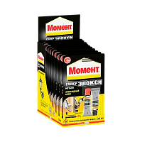 Клей Момент СУПЕР ЭПОКСИ эпоксидный 12мл двухкомпонентный BOX10 шоу-бокс серый (10/40)