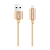 Кабель HOCO X2 USB (m)-Lightning (m) 1.0м 2.1A нейлон золотой (1/30/300)