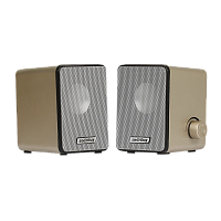 Колонки 2.0 Smartbuy ROCKY 6W USB+Jack 3.5мм золотой (1/40)