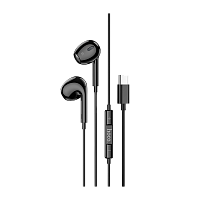 Наушники вставные HOCO M1 Max с микр. черный (1/21/210)