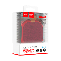 Портативная колонка HOCO BS31 bluetooth 4.2 microSD красный (1/60)