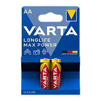 Батарейка Varta LONGLIFE MAX POWER (MAX TECH) LR6 AA BL2 Alkaline 1.5V (4706) (2/40/200)