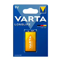 Батарейка Varta LONGLIFE Крона 6LR61 BL1 Alkaline 9V (4122) (1/10/50) 