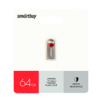 Флеш-накопитель Smartbuy MC8 64GB USB2.0 металл серебряный 