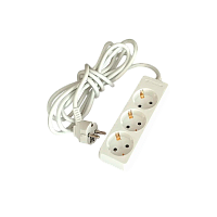 Удлинитель Прогресс Standard 3р.С/З 10A 3.0м 3x1мм² белый (1/60)