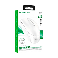 Мышь беспроводная Borofone BG7 классическая USB белый (1/22/88) 