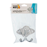 Крючки Рыжий кот SSA-017 саморез 7.5х6.5х3.4см серебристый (1/30/180)