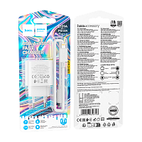 Сетевое З/У HOCO C109A 1USB+1Type-C 20W PD3.0 с кабелем Type-C/Type-C белый (1/27/162)