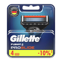 Сменные кассеты Gillette FUSION PROGLIDE 5 лезвий 4шт. (цена за 1 шт) (4/40)