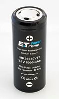 Аккумулятор ET IMR26650VT7 PK2 6000мАч, высокая токоотдача, 20/30A, 26.2*65.5mm, Li-Ion