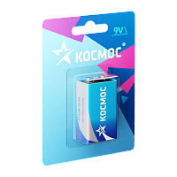 Батарейка Космос Крона 6F22 BL1 Zinc Carbon 9V (1/10/240) 