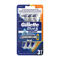 Бритва одноразовая Gillette "BLUE3 COMFORT" 3 лезвия 3шт. (1/6/12)