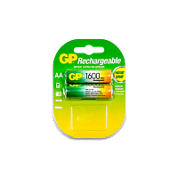 Аккумулятор бытовой GP HR6 AA BL2 NI-MH 1600mAh в пластиковой упаковке (2/20/200) R