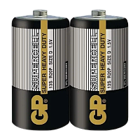 Батарейка GP Supercell R20 D Shrink 2 Heavy Duty 1.5V (2/20/200) R