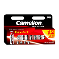 Батарейка Camelion Plus LR6 AA BL12 Alkaline 1.5V (12/144/576) 