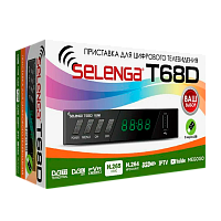 Приставка для цифрового ТВ Selenga Т68D DVB-T/T2/C черный (1/20) 