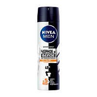 Дезодорант мужской Nivea черное и белое Extra спрей 150мл (1/12)
