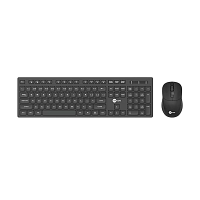 Набор клавиатура+мышь беспроводной Lenovo KW201 английская раскладка черный