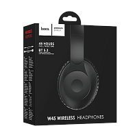 Наушники полноразмерные HOCO W45 bluetooth 5.3 с микр. черный (1/36) 