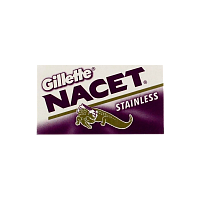 Лезвия Gillette Stainless NACET двустронние 5шт в упаковке, цена за 1 лезвие (5/100/1200)