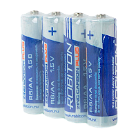 Батарейка Robiton Plus R6 AA SH4 Zinc Carbon 1.5V (4/60/1200) 