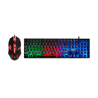 Набор клавиатура+мышь проводной Defender C-123 GLION RGB черный (1/20)