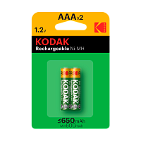 Аккумулятор бытовой Kodak HR03 AAA BL2 NI-MH 650mAh (2/20/240/16800)