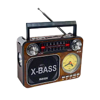 Радиоприемник Meier M-36BT пластик microSD USB/Jack3.5 коричневый (1/40)