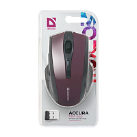 Мышь беспроводная Defender MM-665 Accura классическая USB красный (1/40)