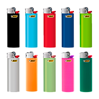 Зажигалка кремниевая BIC J5 ассорти (50/600) 