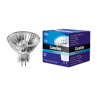 Лампа галогенная Camelion MR11 GU4 35W 2800К 12V софит 35мм прозрачная (1/10/200)
