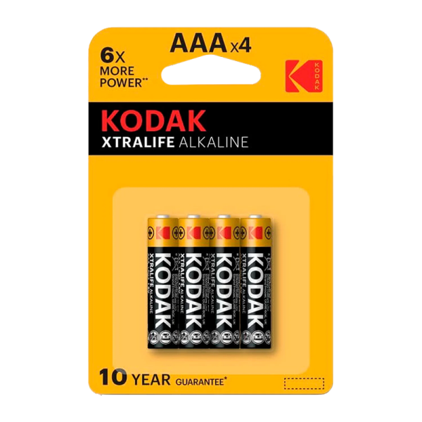Батарейка Kodak XTRALIFE LR03 AAA BL4 Alkaline 1.5V (4/40/200/32000)
