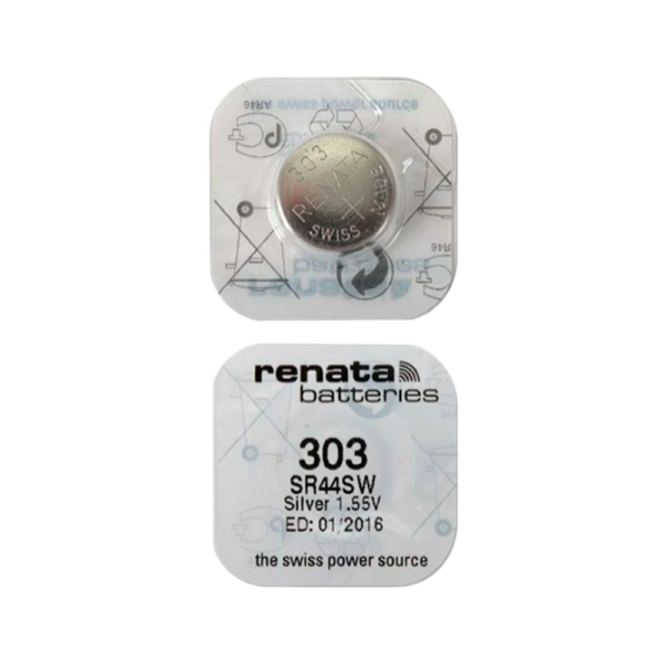 Батарейка Renata 303 (SR44SW) Silver Oxide 1.55V (1/10/100) (до 10/23)