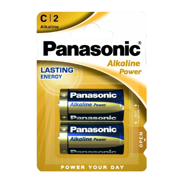 Батарейка Panasonic Power LR14 C BL2 Alkaline 1.5V (2/24/120)