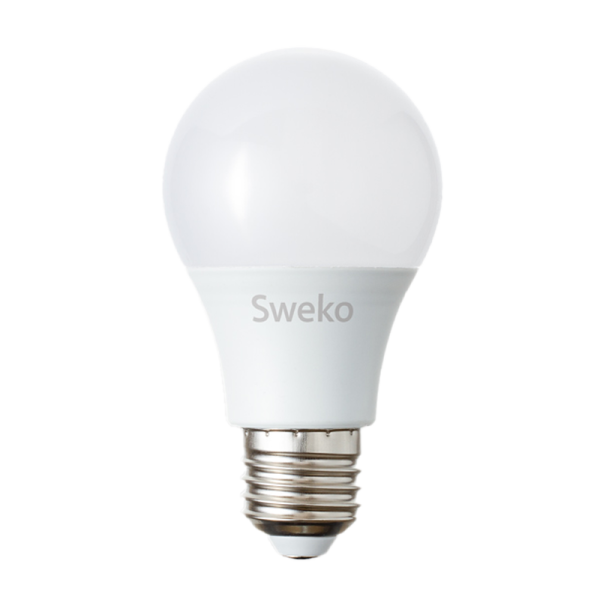 Лампа светодиодная Sweko A60 E27 15W 6500К 230V груша (1/5/100)