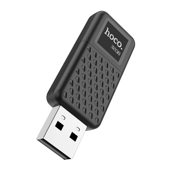 Флеш-накопитель HOCO UD6 32GB USB2.0 пластик черный (1/30/240)