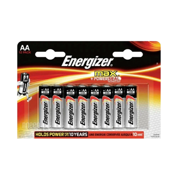 Батарейка Energizer MAX LR6 AA BL12 Alkaline 1.5V (12/72)