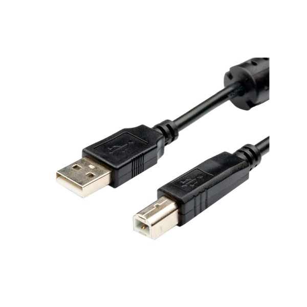 Кабель Atcom USB (m)-USB B (m) 1.5м силикон стаб.напр. черный (1/250)