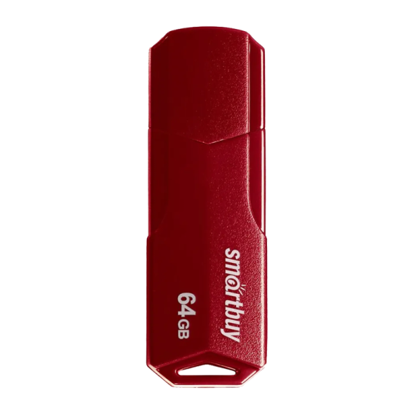 Флеш-накопитель Smartbuy Clue 64GB USB2.0 пластик бургунди