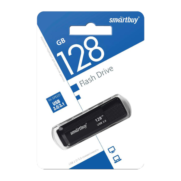 Флеш-накопитель Smartbuy Dock 128GB USB3.1 пластик черный