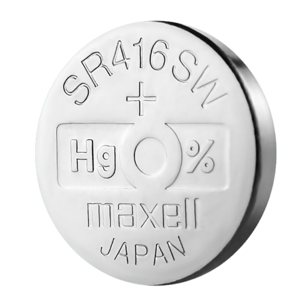 Батарейка Maxell 337 (SR416SW) BL1 Silver Oxide 1.55V 0%Hg (1/10/100)