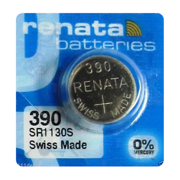 Батарейка Renata 390 (SR1130SW) Silver Oxide 1.55V (1/10/100)