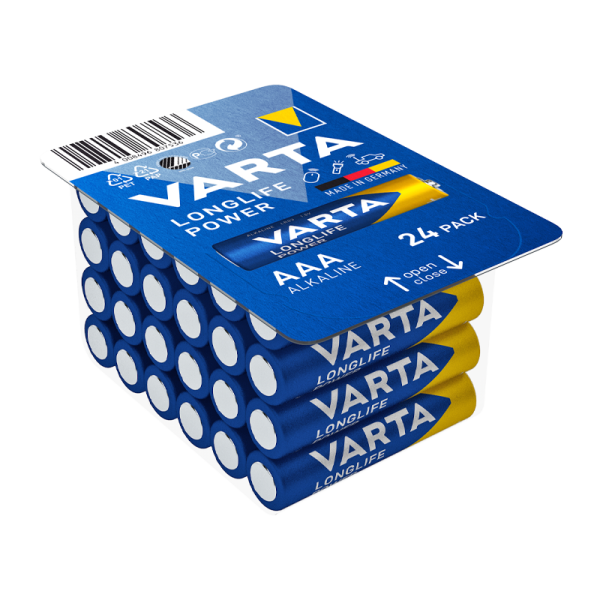 Батарейка Varta LONGLIFE POWER (HIGH ENERGY) LR03 AAA BOX24 Alkaline 1.5V (4903) (24/288)